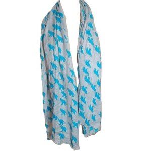 NWT Sophia Costas Scarf Elephant Print Wrap Fair Trade Sustainable Viscose Gift